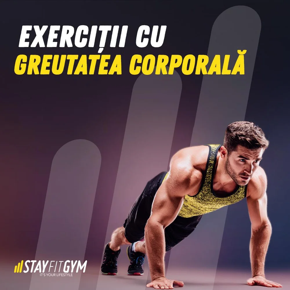 EXERCIȚII CU GREUTATEA CORPORALĂ - FOLOSEȘTE CE AI