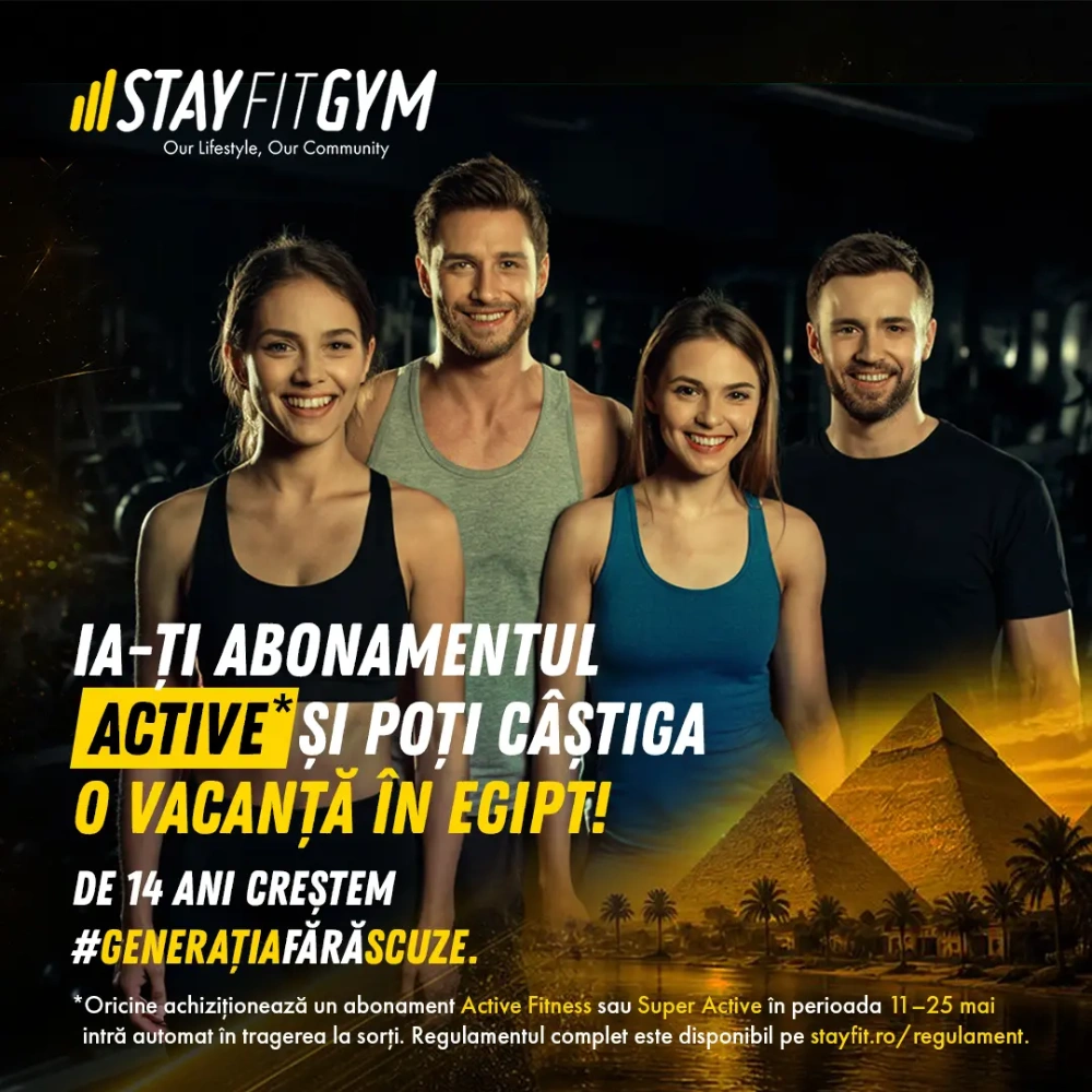 14 ANI DE STAY FIT GYM ȘI O VACANȚĂ ÎN EGIPT